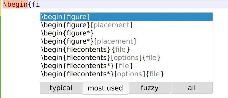 env completing after pressing keys