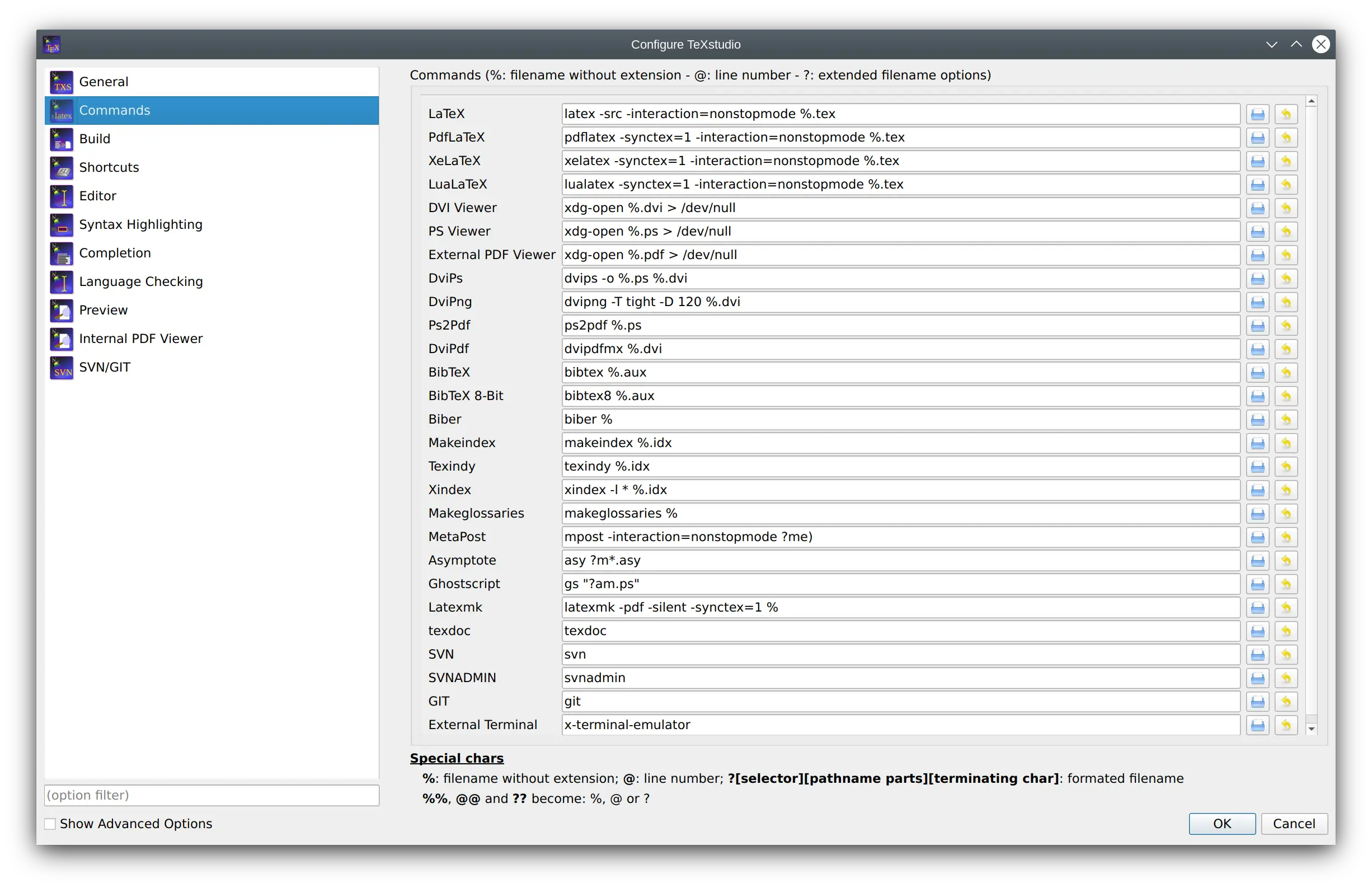 Configure Commands