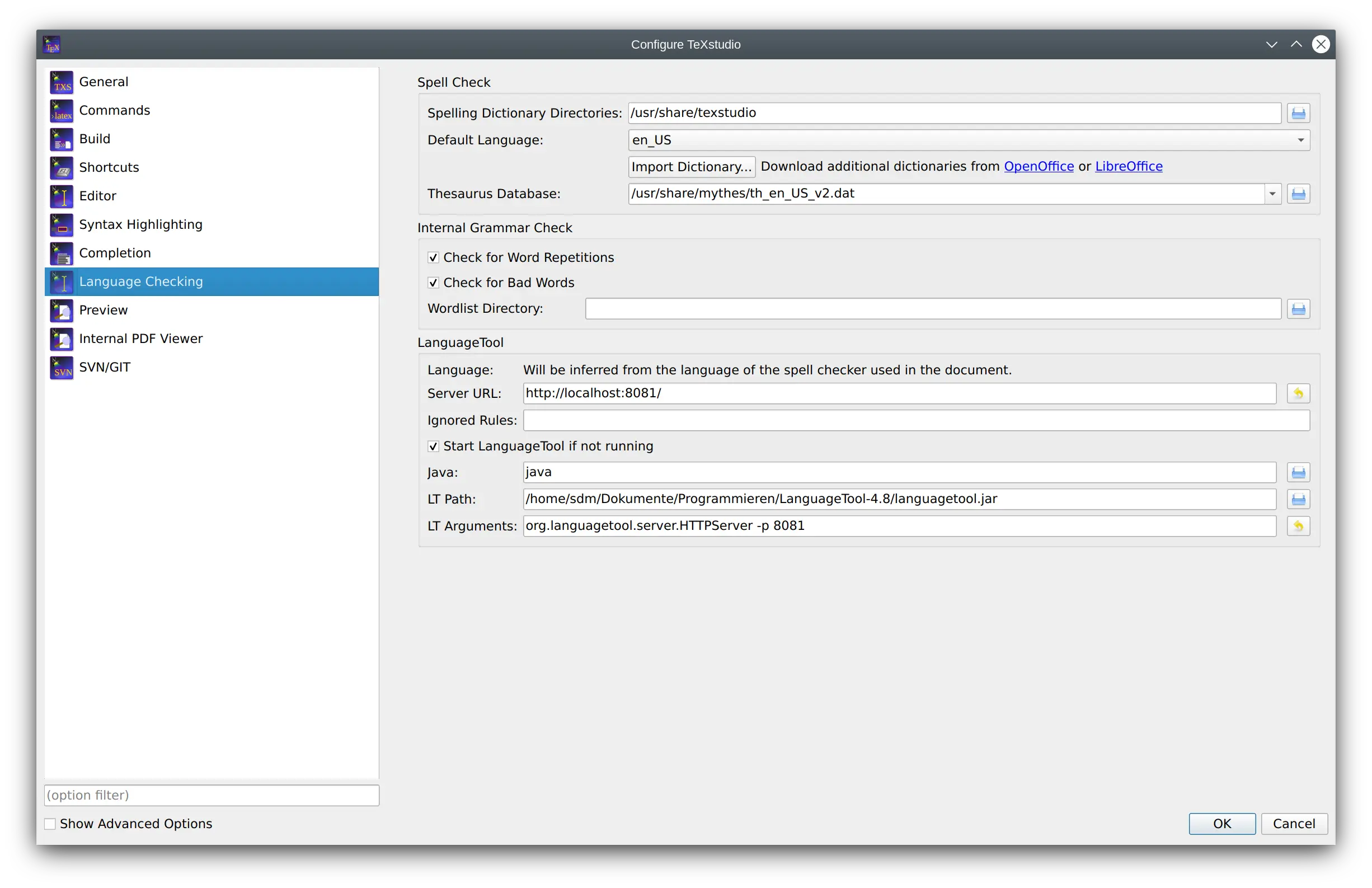 Configure Language