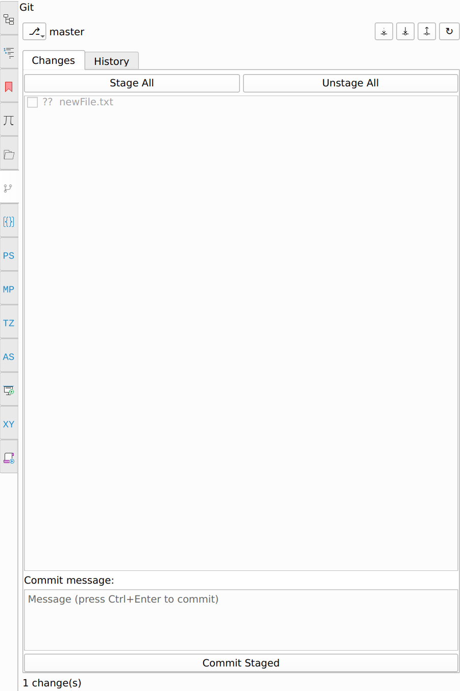 Git panel