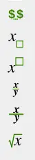 Math part of Central Toolbar